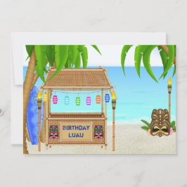 Gepersonaliseerde Luau Verjaardag Uitnodiging