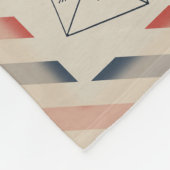 Gepersonaliseerde luchtpost brief aan mijn dochter fleece deken (Hoek)