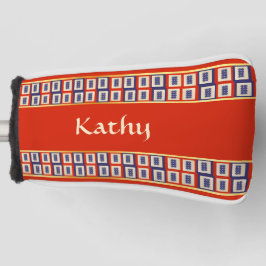 Gepersonaliseerde Lucky Blue Eight Wheel Mahjong T Golfheadcover
