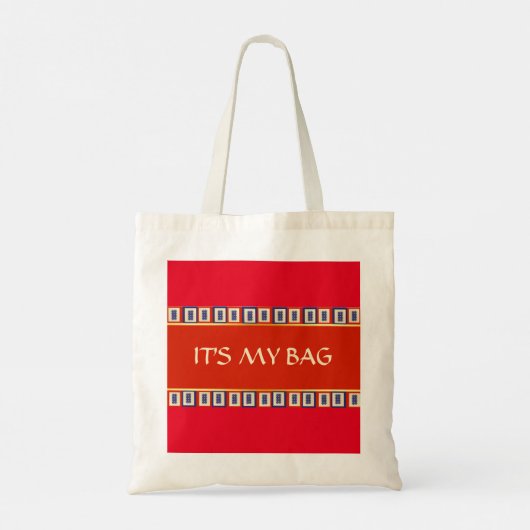 Gepersonaliseerde Lucky Blue Eight Wheel Mahjong T Tote Bag (Achterkant)