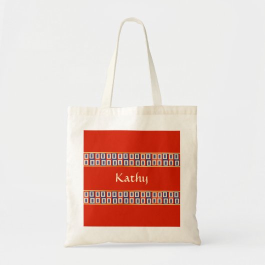 Gepersonaliseerde Lucky Blue Eight Wheel Mahjong T Tote Bag (Voorkant)
