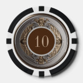 Gepersonaliseerde Lucky charme Poker Chips (Voorkant)