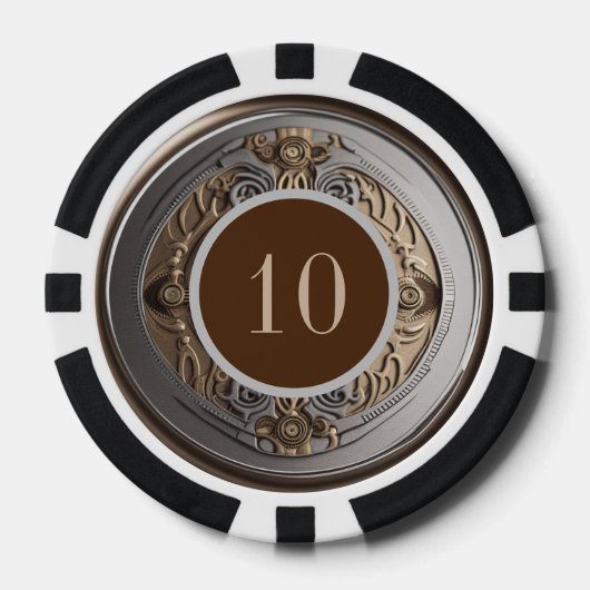 Gepersonaliseerde Lucky charme Poker Chips (Voorkant)
