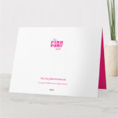 Gepersonaliseerde Lucky Hoefijzer en Rozen Liefde Kaart (Achterkant)