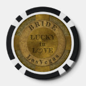 GEPERSONALISEERDE Lucky in Love Las Vegas Poker Ch Pokerchips (Achterkant)