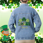 Gepersonaliseerde Lucky St Patricks Day Denim Jacket