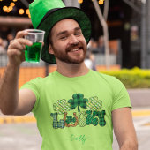 Gepersonaliseerde Lucky St Patricks Day mannen T-shirt