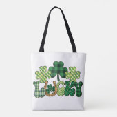 Gepersonaliseerde Lucky St Patricks Day Tote Bag (Achterkant)