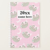 Gepersonaliseerde luiaard Planner voor kinderen (Voorkant)