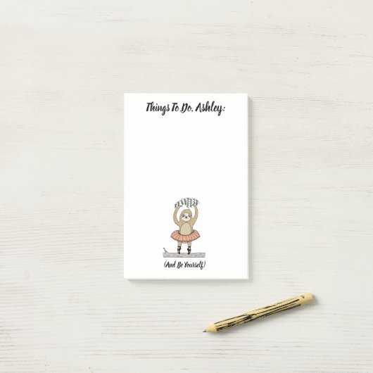 Gepersonaliseerde luide to-do lijst Notitieblok Post-it® Notes (Op bureau)