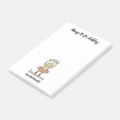 Gepersonaliseerde luide to-do lijst Notitieblok Post-it® Notes (Schuin)