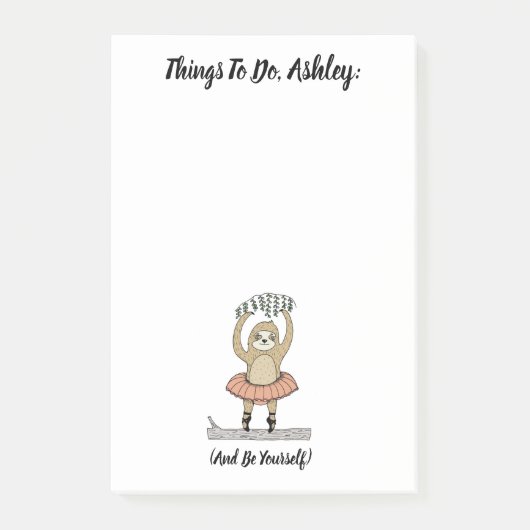 Gepersonaliseerde luide to-do lijst Notitieblok Post-it® Notes (Voorkant)