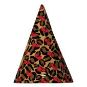 Gepersonaliseerde luipaardkersen feesthoedjes (Rechts)