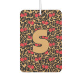 Gepersonaliseerde luipaardkersen luchtverfrisser (Voorkant)