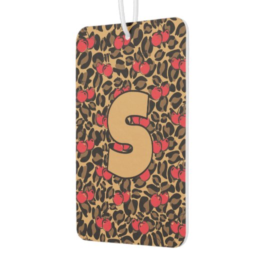 Gepersonaliseerde luipaardkersen luchtverfrisser (Links)