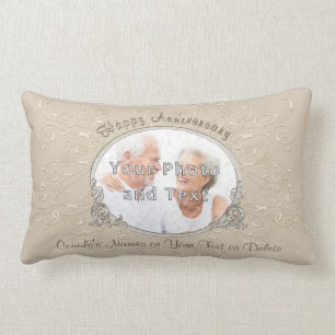 Gepersonaliseerde Lumbar Pillow-foto-Jubilea cadea Kussen