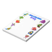 Gepersonaliseerde Lunchbox liefde naam voedsel sup Notitieblok (Linkerzijde)