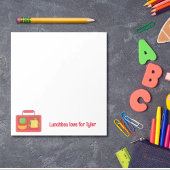 Gepersonaliseerde Lunchbox Love Notes Terug naar s Notitieblok
