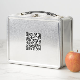 Gepersonaliseerde lunchbox met scanbare QR-code