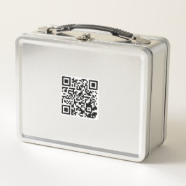 Gepersonaliseerde lunchbox met scanbare QR-code