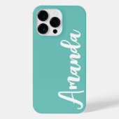 Gepersonaliseerde Luxe aangepaste naam Monogram iP iPhone Hoesje (Achterkant)