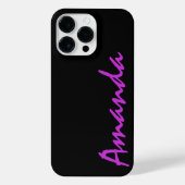 Gepersonaliseerde Luxe aangepaste naam Monogram iP iPhone Hoesje (Achterkant)