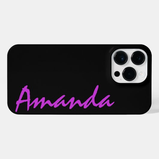 Gepersonaliseerde Luxe aangepaste naam Monogram iP iPhone Hoesje (Achterkant horizontaal)