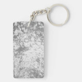 Gepersonaliseerde luxe fluwelen verjaardag sleutel sleutelhanger (achterkant)