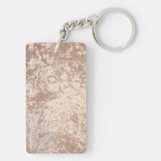 Gepersonaliseerde luxe fluwelen verjaardag sleutel sleutelhanger (achterkant)