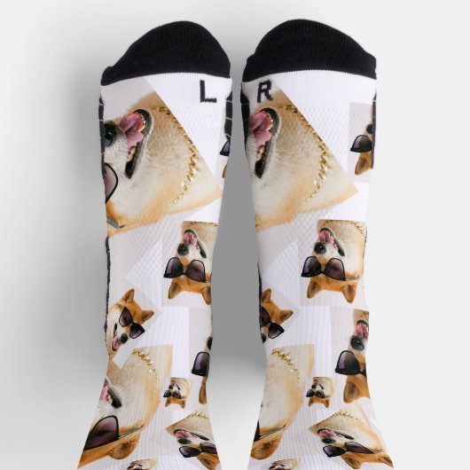 Gepersonaliseerde luxe hondenpatroon sokken (Top)