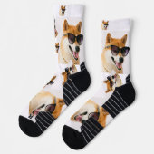 Gepersonaliseerde luxe hondenpatroon sokken (Links)