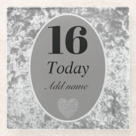 Gepersonaliseerde luxe velvet onderzetter cadeau 1