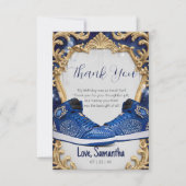 Gepersonaliseerde Luxe Verjaardag Sneaker Ball Par Bedankkaart (Voorkant)