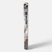 Gepersonaliseerde luxe zwart & gouden Waterverf Case-Mate iPhone Case (Achterkant / Links)