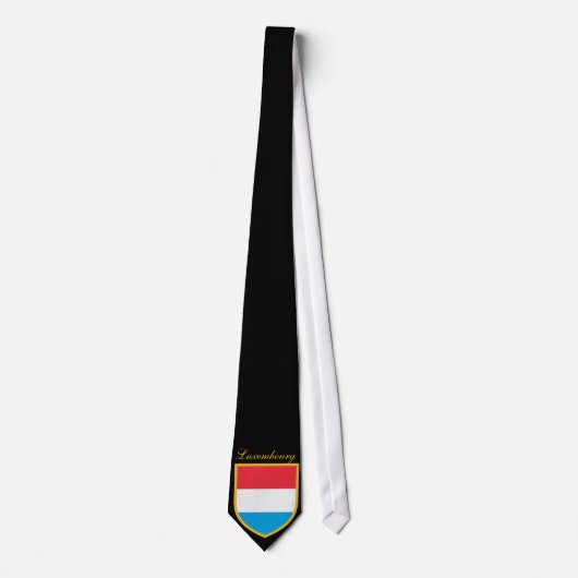 Gepersonaliseerde Luxemburgse vlag Stropdas (Voorkant)