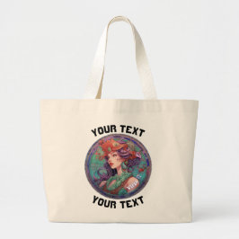 Gepersonaliseerde Maagd Zodiac Grote Tote Bag