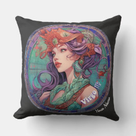 Gepersonaliseerde Maagd Zodiac Kussen