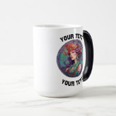 Gepersonaliseerde Maagd Zodiac Magische Mok (Voorkant rechts)