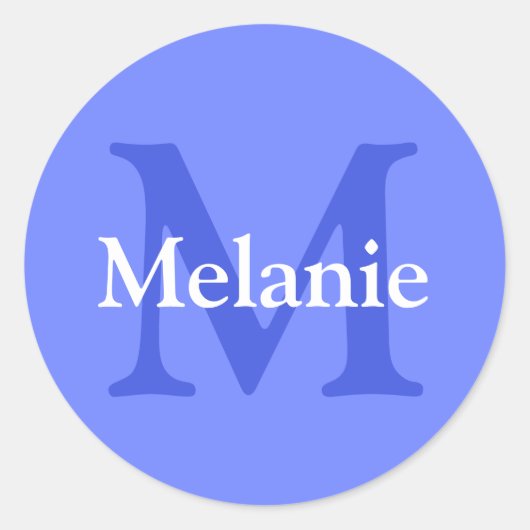 Gepersonaliseerde maagdenpalm ronde sticker (Voorkant)