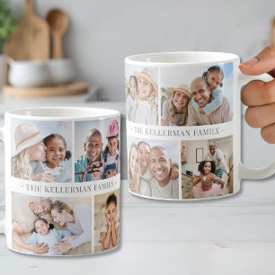 Gepersonaliseerde Maak Je Eigen Foto Collage Koffiemok