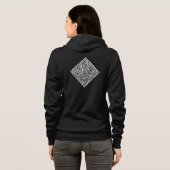 Gepersonaliseerde Maak Je Eigen QR Code Hoodie (Achterkant volledig)
