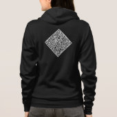 Gepersonaliseerde Maak Je Eigen QR Code Hoodie (Achterkant)