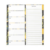 Gepersonaliseerde maaltijdplanner met fruitpatroon notitieblok (Voorkant)