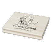 Gepersonaliseerde Maan Bloem Handgemaakte Kaarsen, Rubberstempel (Stempel)