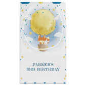 Gepersonaliseerde maan luchtballon gunst klein cadeauzakje (Achterkant)