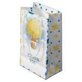 Gepersonaliseerde maan luchtballon gunst klein cadeauzakje (Voorkant Gekanteld)