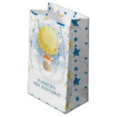 Gepersonaliseerde maan luchtballon gunst klein cadeauzakje (Achterkant Gekanteld)