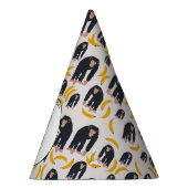 Gepersonaliseerde maandag-chimpansee & bananen-dag feesthoedjes (Rechts)