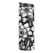 Gepersonaliseerde Maart Geboorte Bloem Daffodil 16 Thermosbeker (Geroteerd rechts)