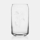 Gepersonaliseerde maart Geboorte Maand Bloem Daffo Blikvorm Glas (Achterkant)